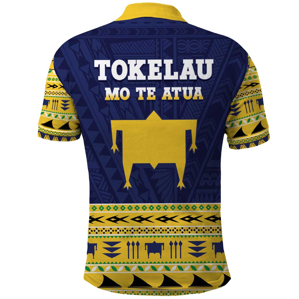 Tokelau Christmas Polo Shirt Tokelauan Turtle Santa Sleigh