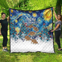 New Zealand Christmas Quilt Kiwis Santa Sleigh Starry Night Style LT05 - Polynesian Pride