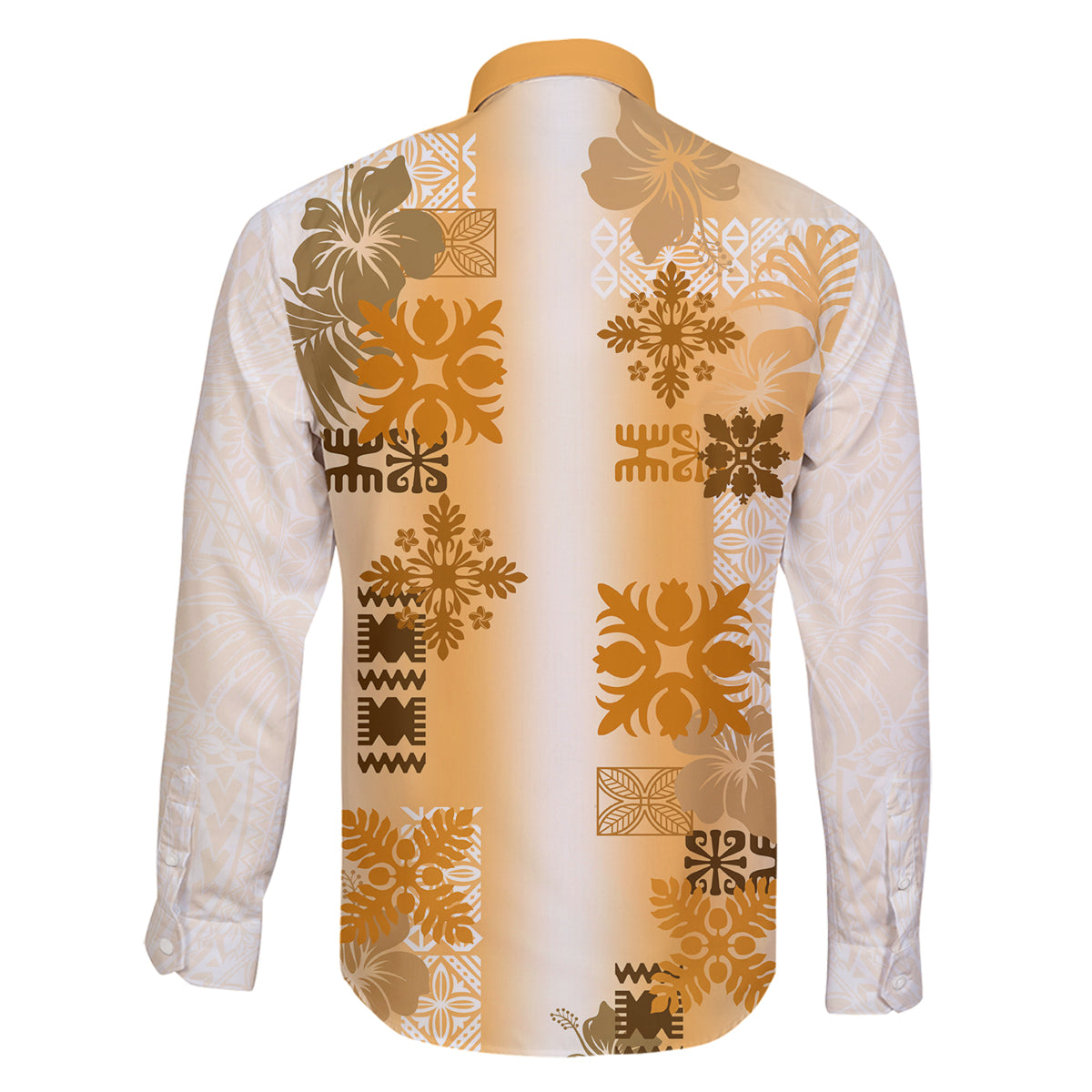 Hawaiian Quilt Family Matching Tank Maxi Dress and Hawaiian Shirt Vintage Pattern Brown LT05 - Polynesian Pride