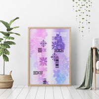 Hawaiian Quilt Canvas Wall Art Vintage Pattern Galaxy LT05 - Polynesian Pride