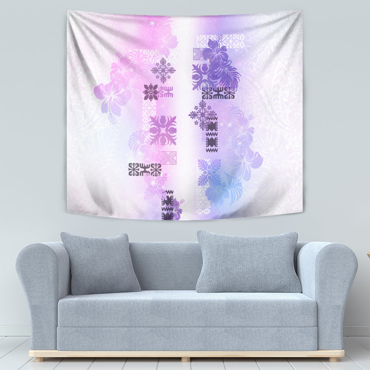 Hawaiian Quilt Tapestry Vintage Pattern Galaxy LT05 - Polynesian Pride