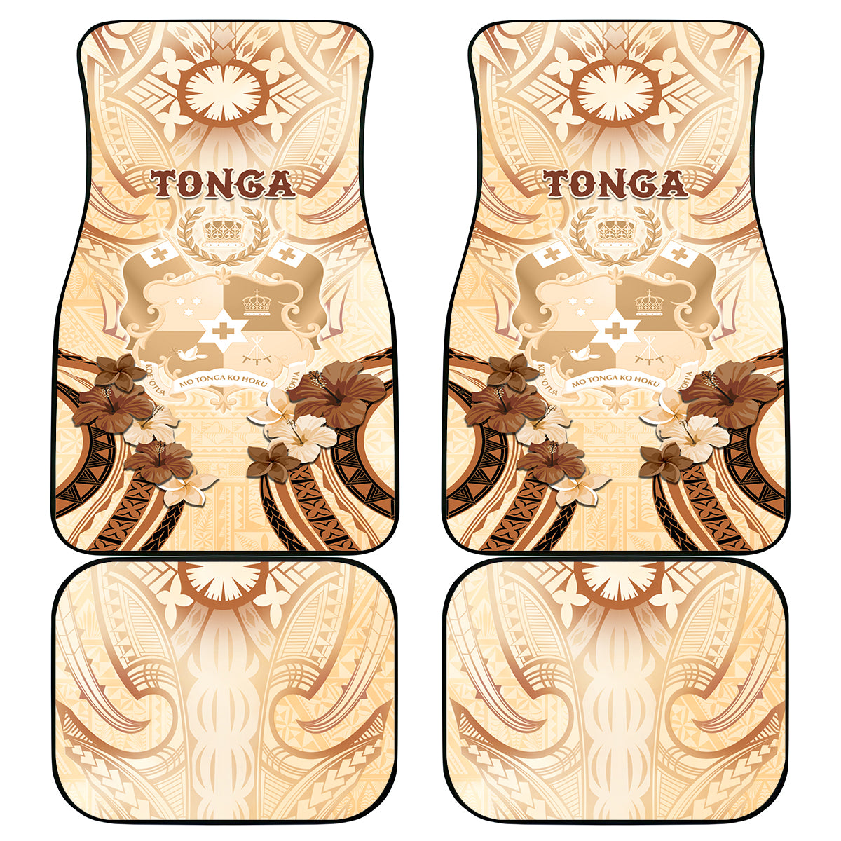 Tonga Women's Day Car Mats With Polynesian Pattern