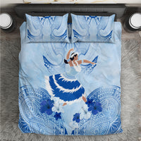 Cook Islands Women's Day Bedding Set With Polynesian Pattern