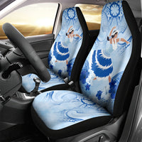 Cook Islands Women's Day Car Seat Cover With Polynesian Pattern