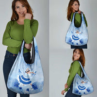 Cook Islands Women's Day Grocery Bag With Polynesian Pattern