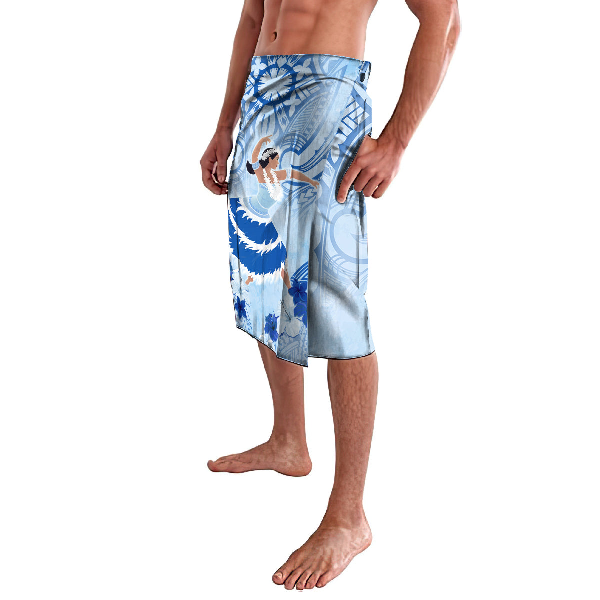 Cook Islands Women's Day Lavalava With Polynesian Pattern LT05 - Polynesian Pride