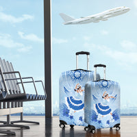 Cook Islands Women's Day Luggage Cover With Polynesian Pattern