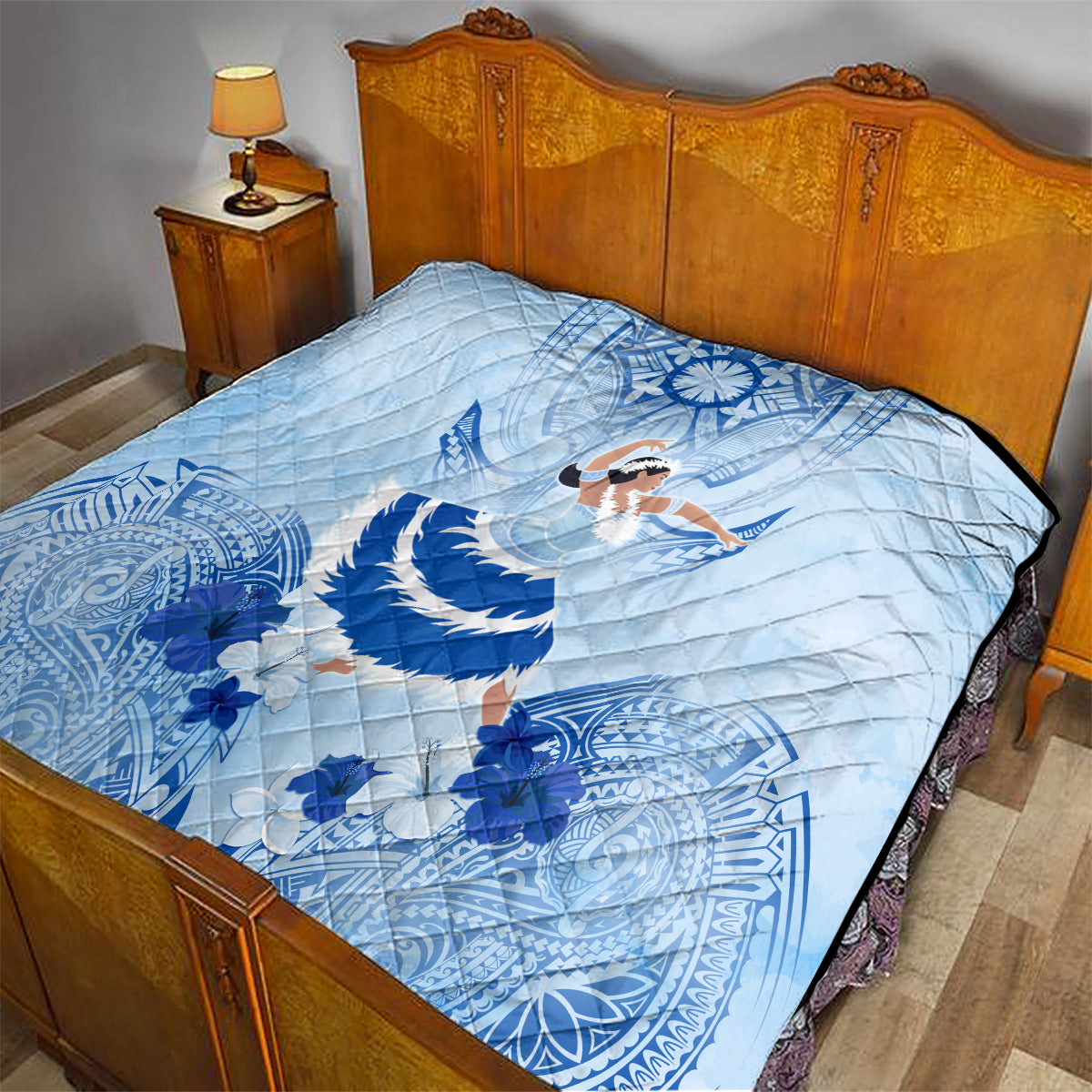 Cook Islands Women's Day Quilt With Polynesian Pattern LT05 - Polynesian Pride