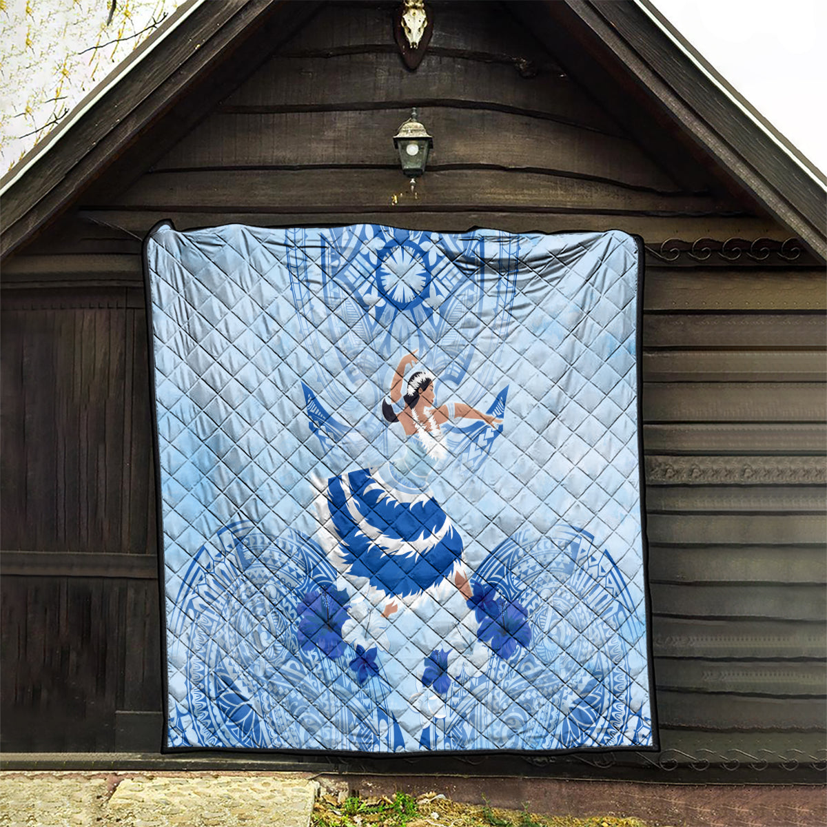 Cook Islands Women's Day Quilt With Polynesian Pattern LT05 - Polynesian Pride