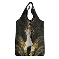 Niue Women's Day Grocery Bag With Polynesian Pattern