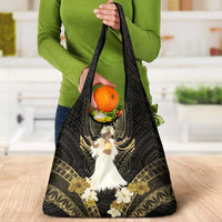 Niue Women's Day Grocery Bag With Polynesian Pattern