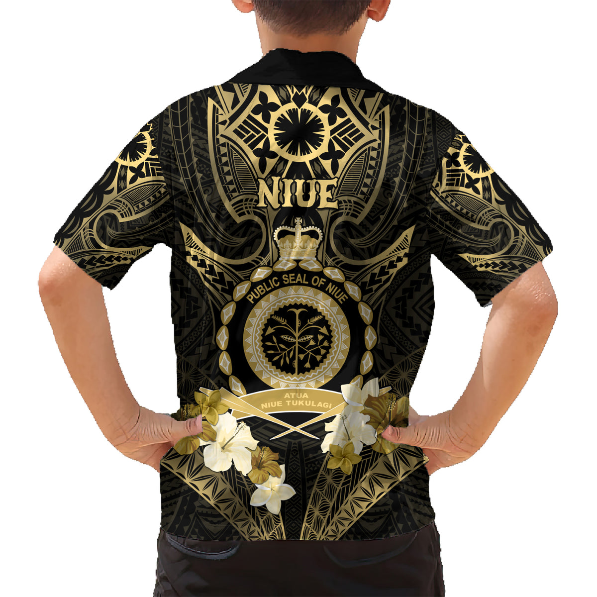 Niue Women's Day Kid Hawaiian Shirt With Polynesian Pattern LT05 - Polynesian Pride