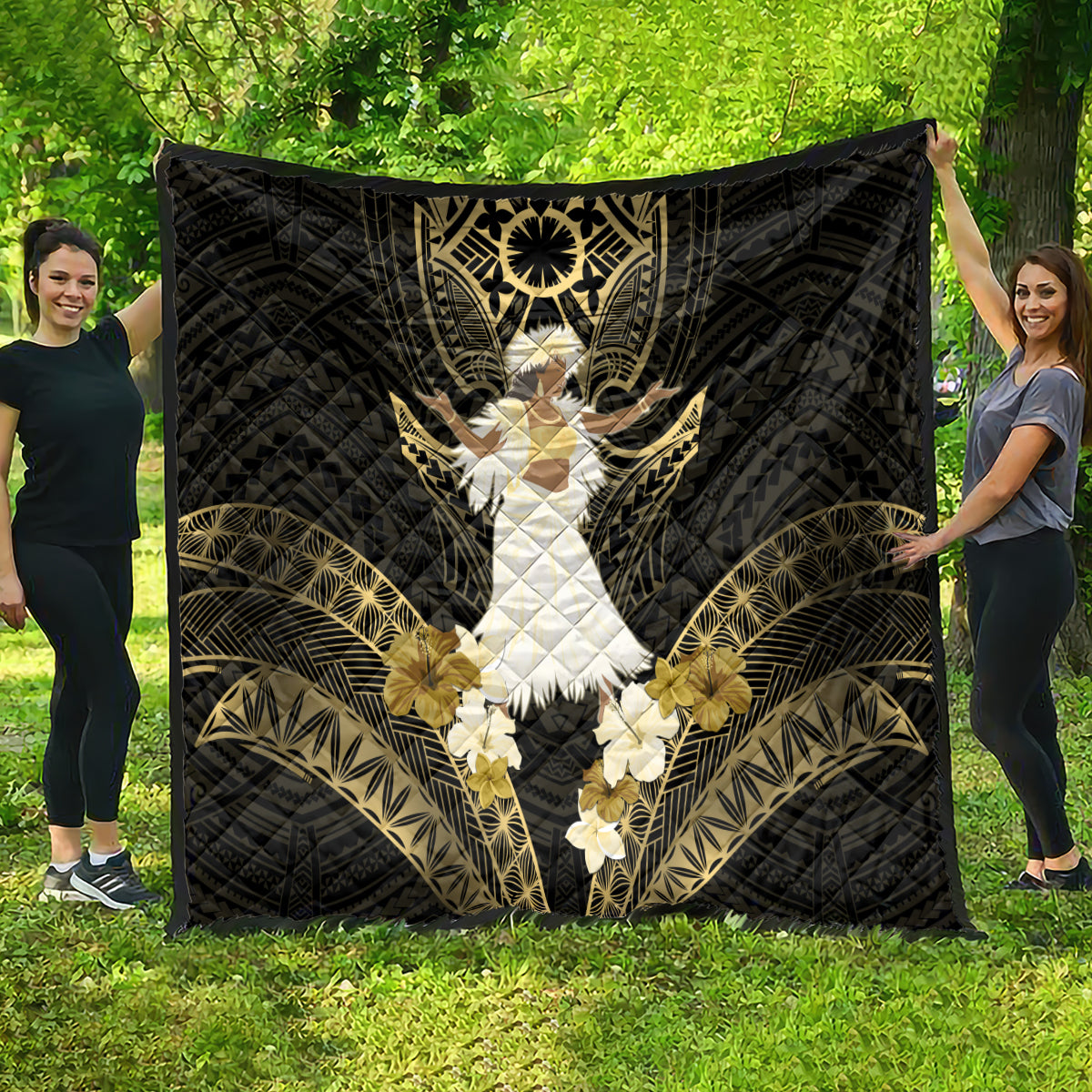 Niue Women's Day Quilt With Polynesian Pattern LT05 - Polynesian Pride