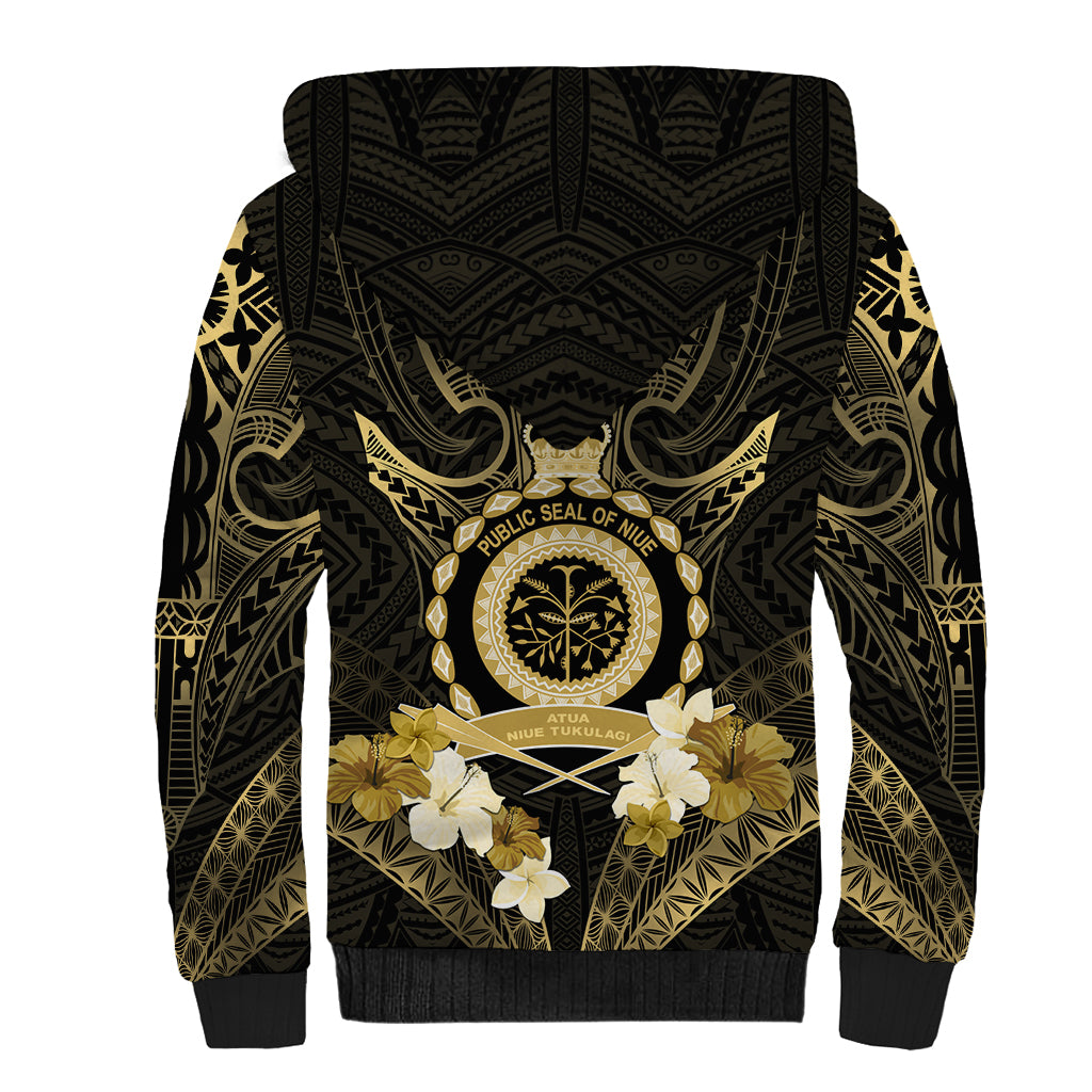 Niue Women's Day Sherpa Hoodie With Polynesian Pattern LT05 - Polynesian Pride