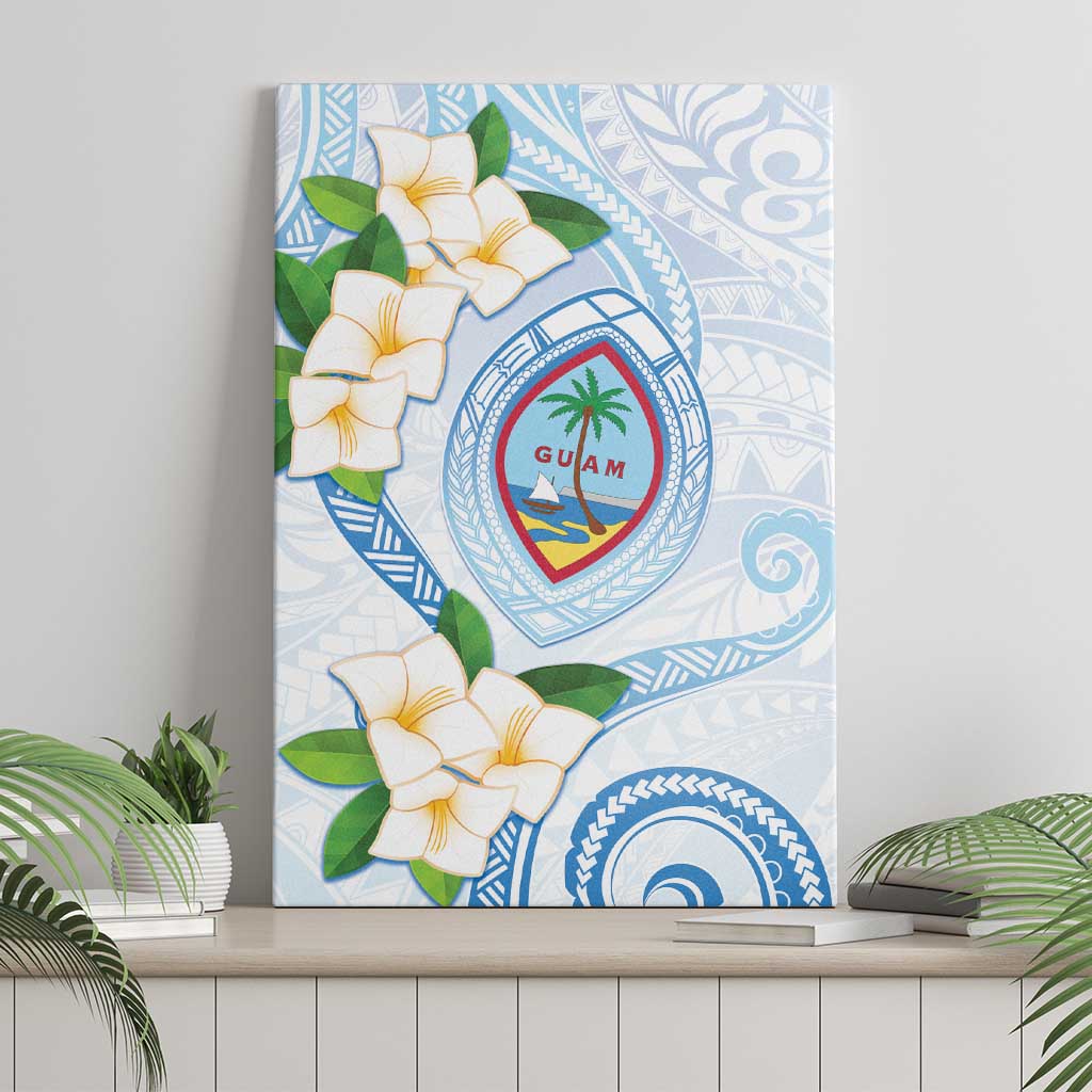 Guam Chamorro Canvas Wall Art Guasali Flowers Curves Style