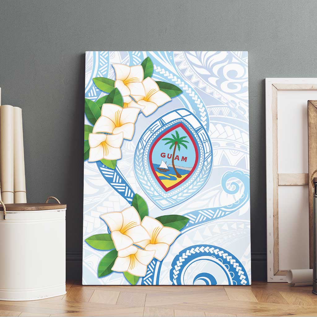 Guam Chamorro Canvas Wall Art Guasali Flowers Curves Style