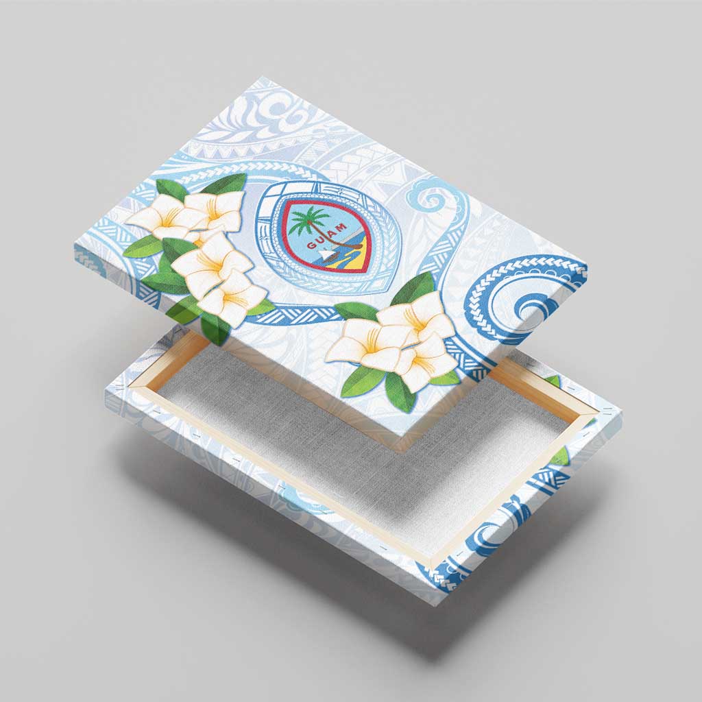 Guam Chamorro Canvas Wall Art Guasali Flowers Curves Style