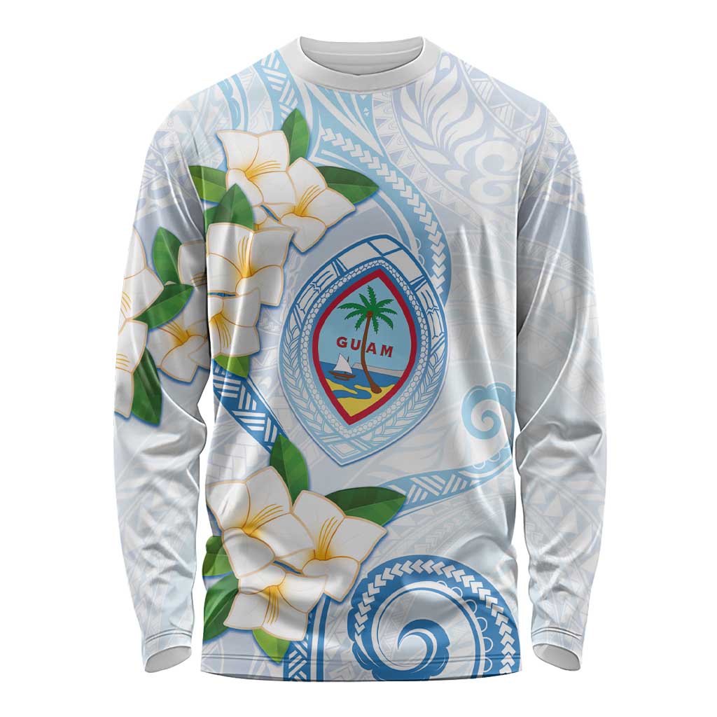 Guam Chamorro Long Sleeve Shirt Guasali Flowers Curves Style