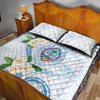 Guam Chamorro Quilt Bed Set Guasali Flowers Curves Style