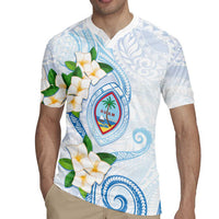 Guam Chamorro Rugby Jersey Guasali Flowers Curves Style