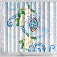 Guam Chamorro Shower Curtain Guasali Flowers Curves Style