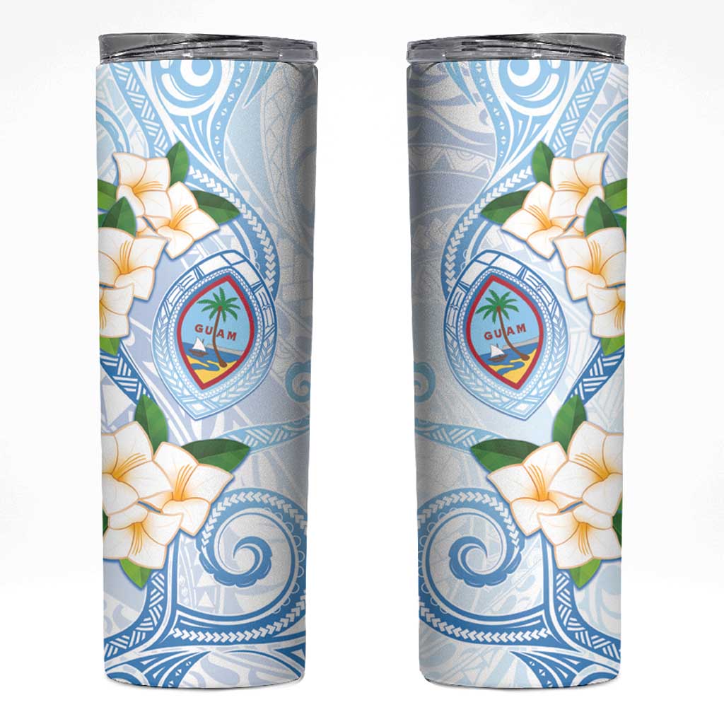 Guam Chamorro Skinny Tumbler Guasali Flowers Curves Style