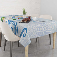 Guam Chamorro Tablecloth Guasali Flowers Curves Style