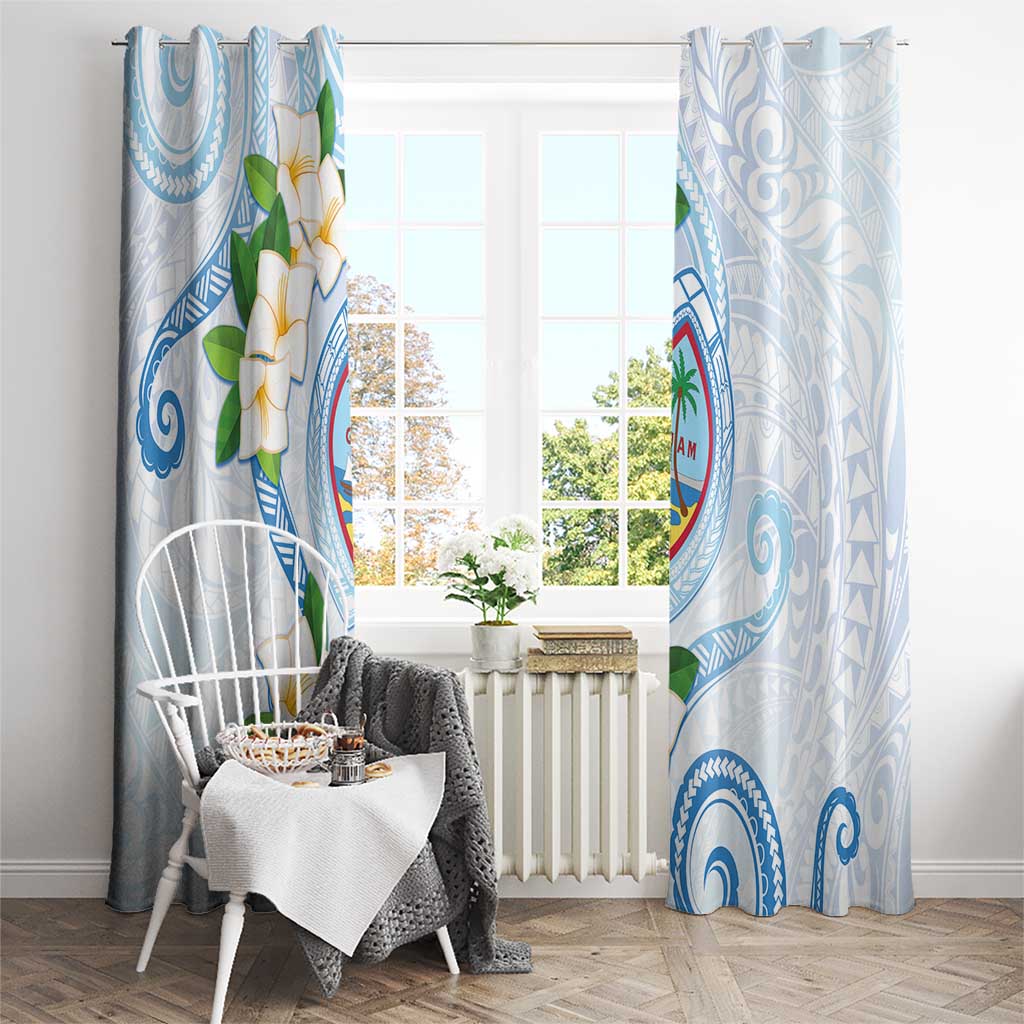 Guam Chamorro Window Curtain Guasali Flowers Curves Style
