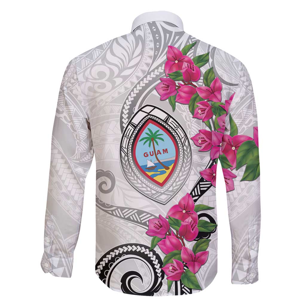 Guam Chamorro Family Matching Tank Maxi Dress and Hawaiian Shirt Curves Polynesian Tattoo Mix Bougainvillea