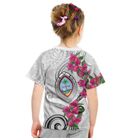 Guam Chamorro Kid T Shirt Curves Polynesian Tattoo Mix Bougainvillea