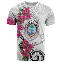 Guam Chamorro T Shirt Curves Polynesian Tattoo Mix Bougainvillea