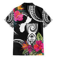 Hafa Adai Guam Family Matching Mermaid Dress and Hawaiian Shirt Polynesian Tattoo Tropical Flowers