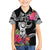 Hafa Adai Guam Hawaiian Shirt Polynesian Tattoo Tropical Flowers