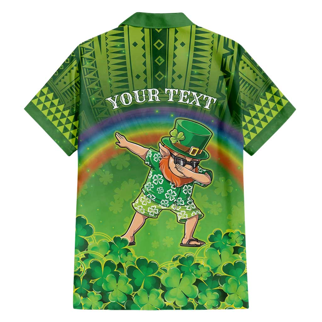 Personalised Hawaii Saint Patrick's Day Family Matching Puletasi and Hawaiian Shirt Let's Get Fit Shaced