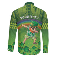 Personalised Hawaii Saint Patrick's Day Family Matching Puletasi and Hawaiian Shirt Let's Get Fit Shaced