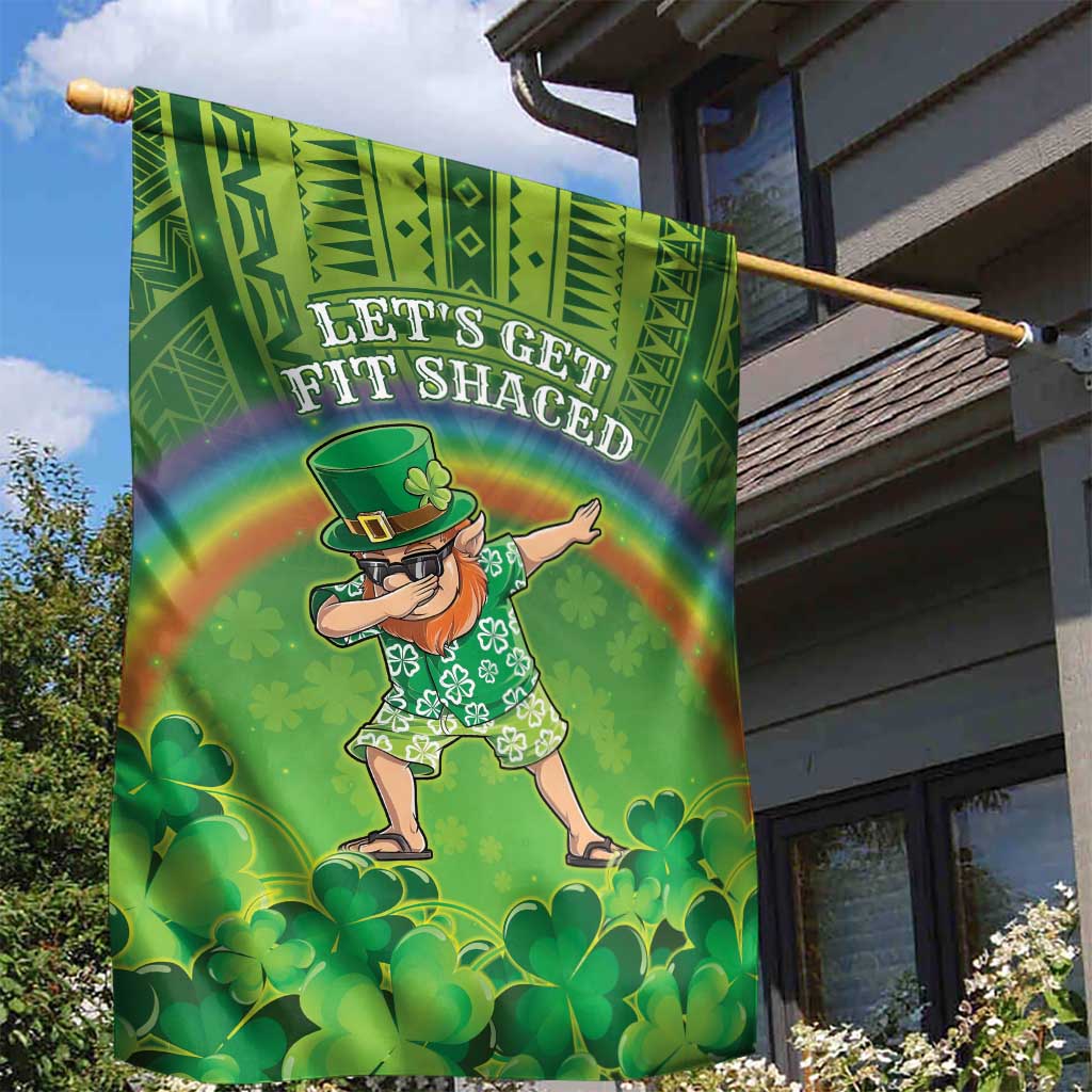 Hawaii Saint Patrick's Day Garden Flag Let's Get Fit Shaced