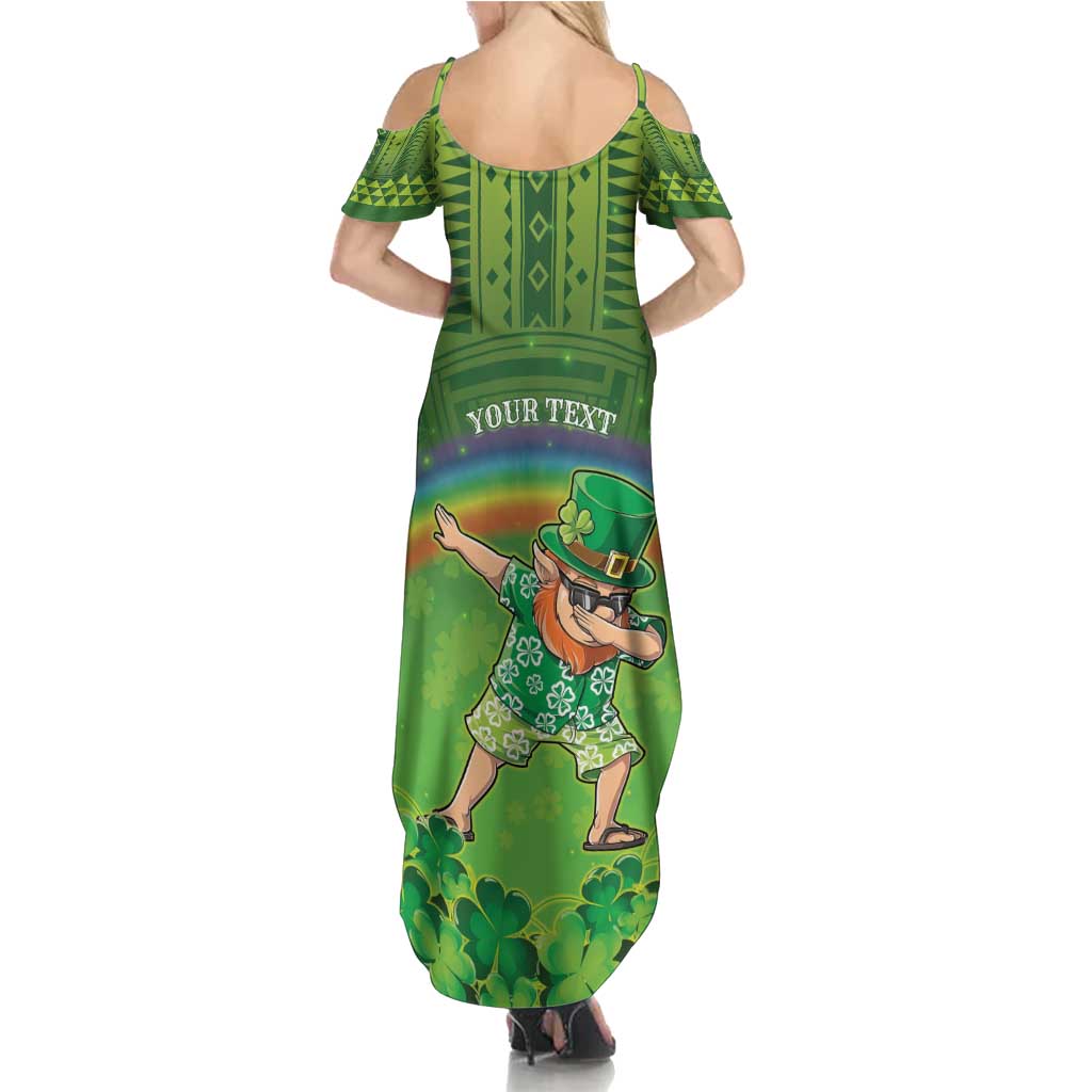 Personalised Hawaii Saint Patrick's Day Summer Maxi Dress Let's Get Fit Shaced