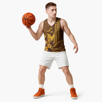 Personalised Hawaii Mililani High School Basketball Jersey Tribal Tattoo With Hibiscus Flowers