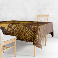 Hawaii Mililani High School Tablecloth Tribal Tattoo With Hibiscus Flowers LT05 - Polynesian Pride