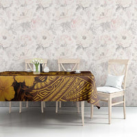 Hawaii Mililani High School Tablecloth Tribal Tattoo With Hibiscus Flowers LT05 - Polynesian Pride