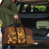 Hawaii Mililani High School Travel Bag Tribal Tattoo With Hibiscus Flowers LT05 - Polynesian Pride