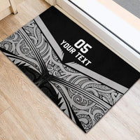 Custom New Zealand Cricket Rubber Doormat Go Champions World Cup 2024 With Maori Pattern