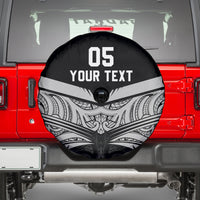 Custom New Zealand Cricket Spare Tire Cover Go Champions World Cup 2024 With Maori Pattern