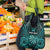 New Zealand Darts Personalised Grocery Bag Turquoise Dart Board Maori Pattern