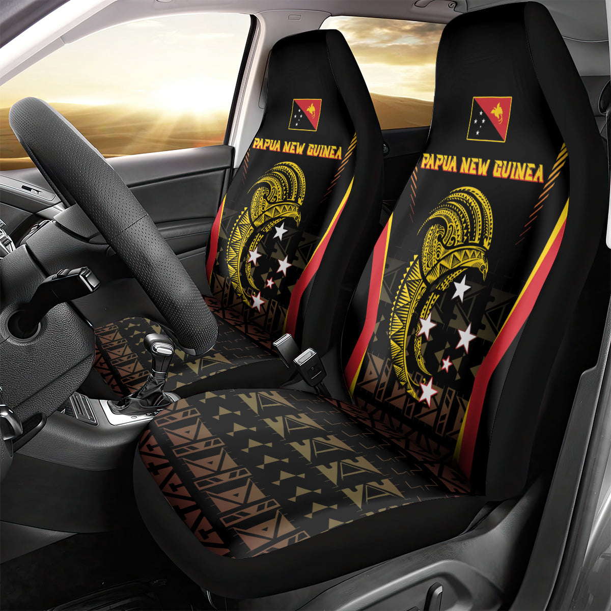 Papua New Guinea Cricket Car Seat Cover 2024 World Cup
