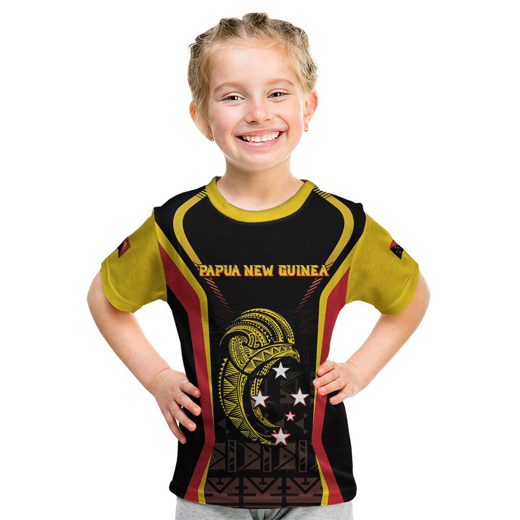 Custom Papua New Guinea Cricket Kid T Shirt 2024 World Cup