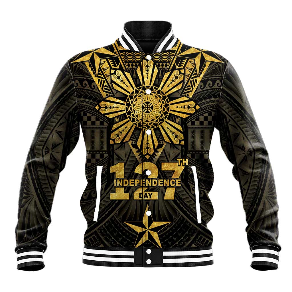 Personalised Philippines Independence Day Baseball Jacket Filipinos Sun Star Tribal