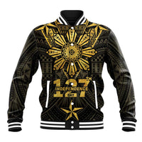 Personalised Philippines Independence Day Baseball Jacket Filipinos Sun Star Tribal