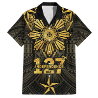 Personalised Philippines Independence Day Family Matching Puletasi and Hawaiian Shirt Filipinos Sun Star Tribal