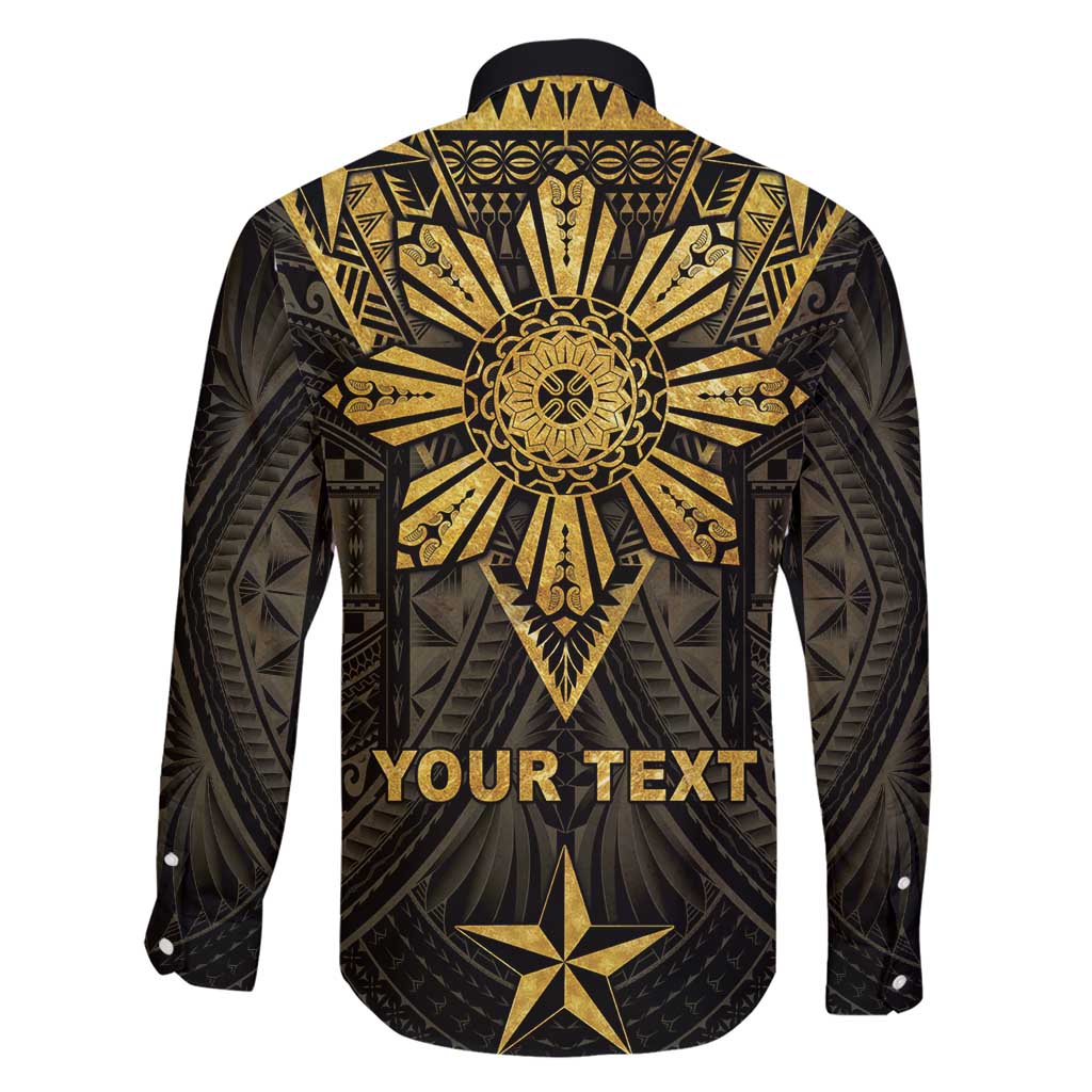 Personalised Philippines Independence Day Family Matching Short Sleeve Bodycon Dress and Hawaiian Shirt Filipinos Sun Star Tribal